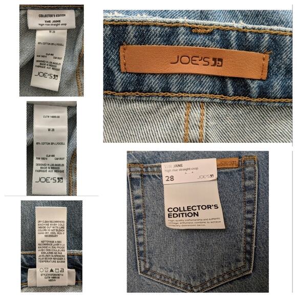Joe's Jean Jane High Rise Crop - Size 28 - NWOT - Picture 7 of 7